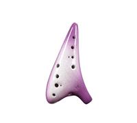 Mini Ocarina Ocarina alto C key straw smoked 12-hole ocarina beginner teaching(2)