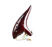 Mini Ocarina Ocarina alto C key straw smoked 12-hole ocarina beginner teaching(2)