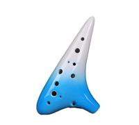 Mini Ocarina Ocarina alto C key straw smoked 12-hole ocarina beginner teaching(4)