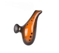 Mini Ocarina Ocarina flat mouth alto c12 hole ocarina playing orange BC bass C+ complete set