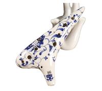 Mini Ocarina Ocarina in C key blue and white ocarina 12-hole alto seven-piece set ocarina in C key AF key(S-G)
