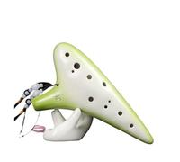 Mini Ocarina Ocarina instrument 12-hole ac alto C key beginner flute 12-hole AC ceramic gradient fruit green