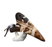 Mini Ocarina Ocarina instrument 12 holes ac alto C key beginner flute 12 holes AC ceramic straw smoked pattern