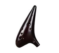 Mini Ocarina Ocarina Mini Rare Ceramic Instrument Professional Lanyard Flute Soprano 12 Hole(Color:1)