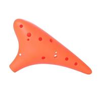 Mini Ocarina Ocarina plastic 12-hole ac alto C key plastic anti-fall professional 12-hole AC multi-color(Orange)