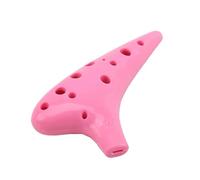 Mini Ocarina Ocarina plastic alto C tuning new style 12 holes multi-color(1)