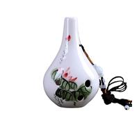 Mini Ocarina Ocarina six-hole alto C key upright school blue crack professional intonation(Style 3)