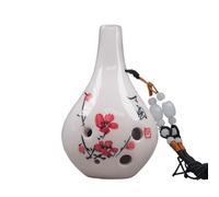 Mini Ocarina Ocarina six-hole alto C key upright school blue crack professional intonation(Style 5)