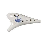 Mini Ocarina Performance instrument hand-painted ocarina 12-hole AC flute alto C key pottery xun(10)