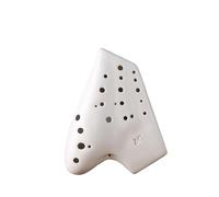 Mini Ocarina Professional ocarina AC tuned matte white 3-tube alto C tuned purple sand smoked ocarina wide range