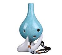 Mini Ocarina Professional quality 6-hole ocarina recommended for beginners six-hole alto C key ocarina instrument(Color:Style10)