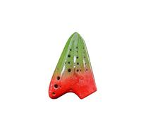 Mini Ocarina Professional Triple Ocarina Alto C Key AC Vintage Smoke Ocarina Porcelain Premium Traditional Instrument(Color:7)