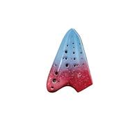 Mini Ocarina Professional Triple Ocarina Alto C Key AC Vintage Smoke Ocarina Porcelain Premium Traditional Instrument(Color:8)