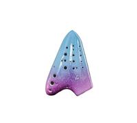 Mini Ocarina Professional Triple Ocarina Alto C Key AC Vintage Smoke Ocarina Porcelain Premium Traditional Instrument(Color:5)