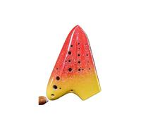 Mini Ocarina Professional Triple Ocarina Alto C Key AC Vintage Smoke Ocarina Porcelain Premium Traditional Instrument(Color:6)
