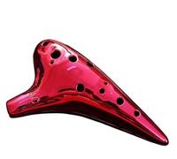 Mini Ocarina Red 12-hole alto AC entry-level ocarina anti-fall and shatter-resistant C key