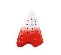 Mini Ocarina Red three-tube ocarina alto C key AC key performance model 3 tube fumigation for beginners