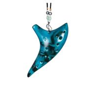Mini Ocarina Red/yellow/blue 12-hole straw smoked ocarina alto C-key ocarina 12 holes(3)