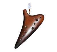 Mini Ocarina Retro smoked AF ocarina instrument 12 holes AF alto F key lacquered smoked xun professional performance grade