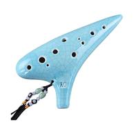 Mini Ocarina Round head style ocarina with a full set of accessories 12-hole alto C key performance flute(Style 4)