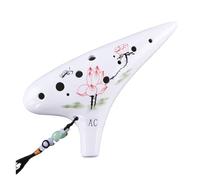 Mini Ocarina Round head style ocarina with a full set of accessories 12-hole alto C key performance flute(Style 2)