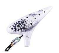 Mini Ocarina Round head style ocarina with a full set of accessories 12-hole alto C key performance flute(Style 5)