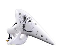 Mini Ocarina Round head style ocarina with a full set of accessories 12-hole alto C key performance flute(Style 4)