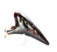 Mini Ocarina Round head style ocarina with a full set of accessories 12-hole alto C key performance flute(Style 6)