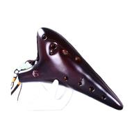 Mini Ocarina Round head style ocarina with a full set of accessories 12-hole alto C key performance flute(Style 6)