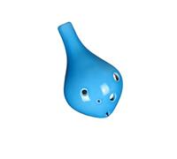 Mini Ocarina Six Hole Ocarina Alto C Musical Instrument(Light blue)