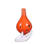 Mini Ocarina Six Hole Ocarina Alto C Musical Instrument(Orange)