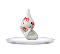 Mini Ocarina Small long mouth bamboo leaf six-hole ocarina alto C key ocarina crafts ornaments(2)
