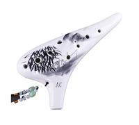 Mini Ocarina Smoked performance version with a full set of accessories Ocarina 12-hole alto C quality performance flute(Style 5)