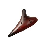 Mini Ocarina Smooth smoked ocarina 12-hole alto C key AC unfired ocarina professional performance grade