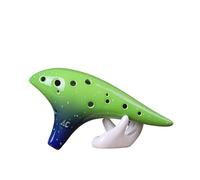Mini Ocarina Starry sky green ocarina 12 holes alto C national musical instrument made of ceramics
