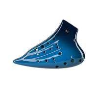 Mini Ocarina Three-tube AC Alto C Blue Compound Ocarina Three-tube Ocarina AC tone glaze Ocarina pattern glaze