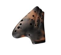 Mini Ocarina Three-tube ac alto c key charcoal smoked ocarina for professional playing ocarina
