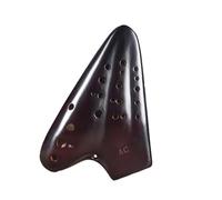 Mini Ocarina Three-Tube Ceramic Ocarina 12 Hole Alto C Key AC Smoked Deluxe Ocarina Music Professional Instrument