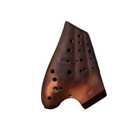Mini Ocarina Three-tube Ceramic Ocarina 12 Holes Alto C Key AC Matte Smoked Professional Ocarina of Time(Color:AC2)