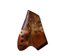 Mini Ocarina Three-tube Ceramic Ocarina 12 Holes Alto C Key AC Matte Smoked Professional Ocarina of Time(Color:A-G1)