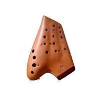 Mini Ocarina Three-tube Ceramic Ocarina 12 Holes Alto C Key AC Matte Smoked Professional Ocarina of Time(Color:AC1)