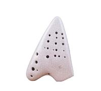 Mini Ocarina Three-tube ocarina alto C key AC key performance model 3-tube white fumigation for beginners