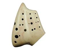 Mini Ocarina Triple Ocarina Alto G Ceramic Ocarina Professional Instruments Accessories Ocarina of Time(Color:White)
