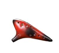 Mini Ocarina Vintage 12 Hole Ocarina Handmade Professional Ceramic Ocarina AF AC(Color:AG)