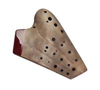 Mini Ocarina Vintage 3-Tube Ocarina Alto C Key AC Professional Ocarina Premium Matte Dolomite Ceramic Ocarina