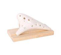 Mini Ocarina White cracked alto C ocarina 12-hole alto C fine performance flute