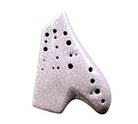 Mini Ocarina White fission triple ocarina alto C professional ceramic ocarina porcelain advanced beginner