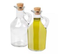 Mini Olive Oil Bottle Pour Glass Vinegar Dispenser Cruet Cork 100ml
