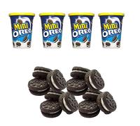 Mini Oreos Cookies - 115g Original Bite Size Biscuits Perfect for Snacking, Baking, and Decorations - 4 Pack