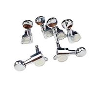 Mini Oval Tuner For Electric Guitar Strings Suitable For Silver Chrome Plated Accessories Traditional Hulusi Musical Instrument(4R 2L)